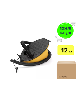 Насос ножной #62004BW 28х19см,шланг с 3-мя насадками (1 уп/ 12 шт)