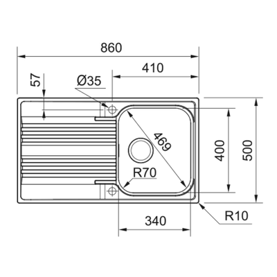 Мойка Franke Smart SRX 611-86