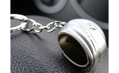 Брелок «Мотоциклетный шлем», СЕРЕБРО