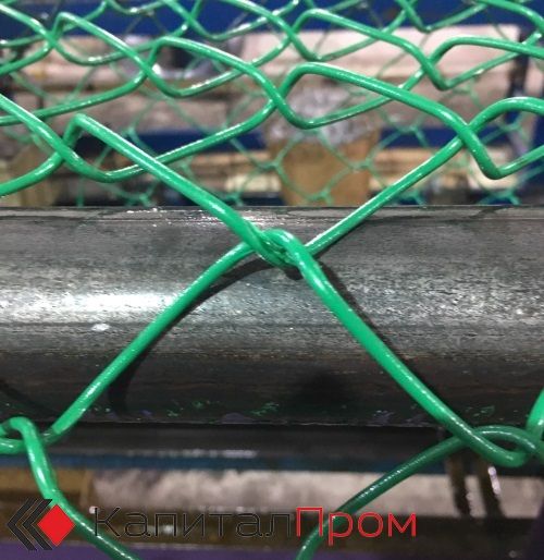 Производство сетки рабицы с полимерным покрытием