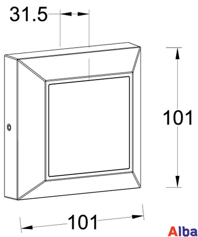Накладной светильник LED W4021 Cb 4W