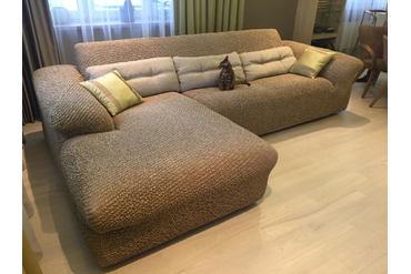 ЧЕХОЛ НА УГЛОВОЙ ДИВАН МИКРОФИБРА КОФЕЙНЫЙ