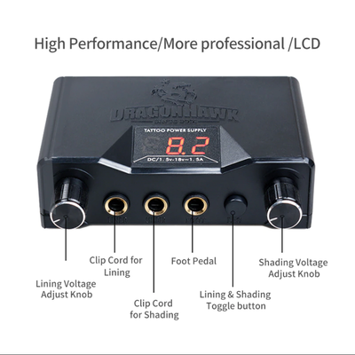 DragonHawk WE300D Блок питания на 2 тату машинки (P069)