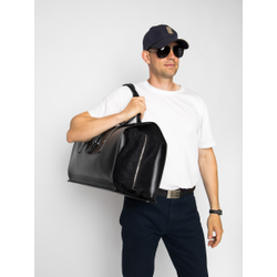 Кожаная дорожная сумка Gavardo Premium black (арт. 
4043-51)