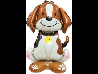 Шар 3D (24''/61 см) Фигура на подставке, Щенок