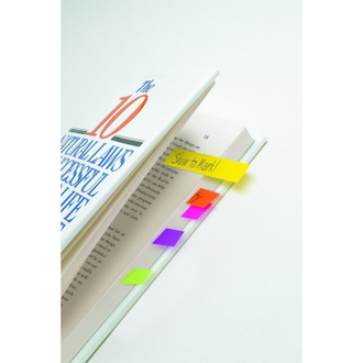 Клейкие закладки бумажные 3 цвета по 100 листов 25х76мм Post-it 671-3