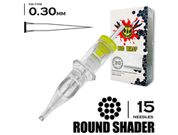 15RS/0,30 mm - Round Shader "BIG-WASP" (Matte Transparent)