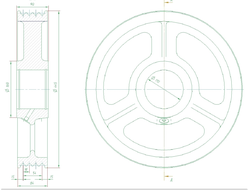 Блок отводной 435х4х10,5 053М.22.00.004 МЛЗ