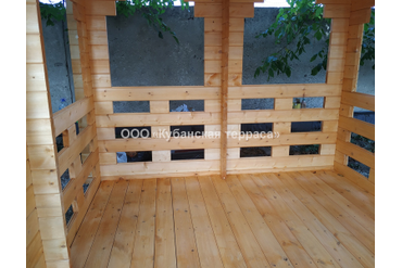 Беседка деревянная 2*3м