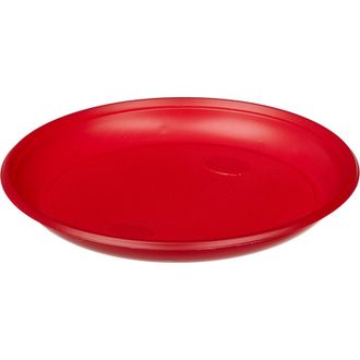 Тарелка одноразовая Комус d 205мм, красная ПС 50 штук в упаковке