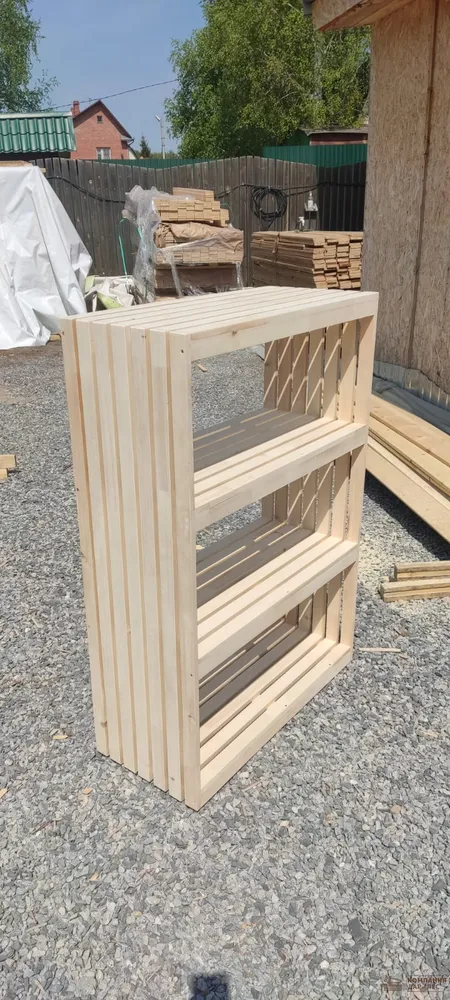 Стеллаж обувной, Сосна