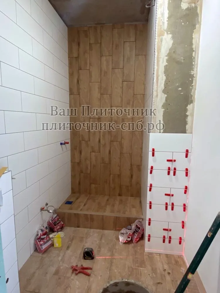 Ремонт санузла в Мурино: изготовление коробов, создание душевого поддона, разводка сантехники