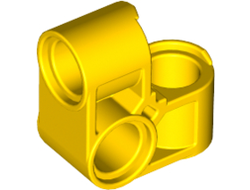 Technic, Pin Connector Perpendicular 2 x 2 Bent, Yellow (44809 / 4195017 / 4480924 / 6331919)