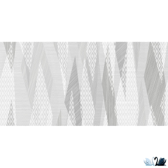 Плитка настенная Belani Эклипс Декор светло-серый 25 х 50 см с люстром