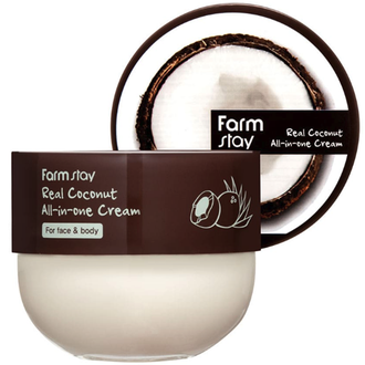 Farmstay Real Coconut All in One Cream Крем для лица и тела с маслом кокоса