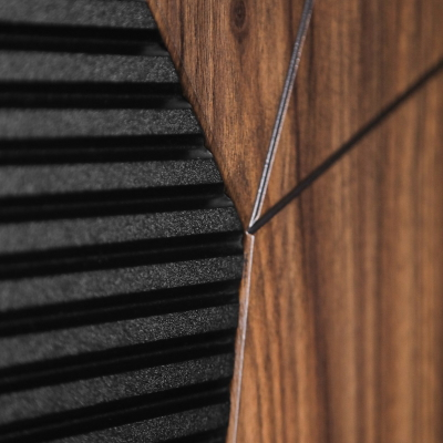 Стальная дверь   Берилл с зеркалом (адаптивная замковая часть). Заказная модель.