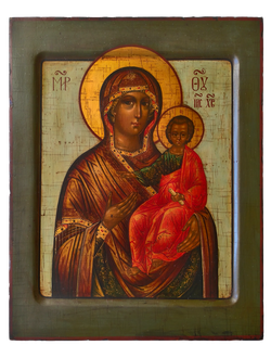 Смоленская Богородица - Одигитрия . Рукописная икона