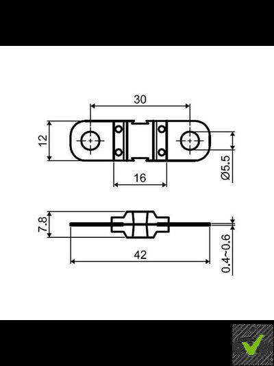 125А Предохранитель автомобильный FD125A 32V MIDI