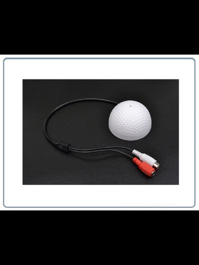 MIC-07 Высокочувствительный микрофон с АРУ для систем видеонаблюдения, подключение IP видеокамер с аудио каналом. Для использования в помещении.