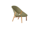 Кресло лаунж деревянное плетеное Elio