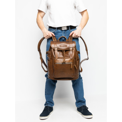 Кожаный рюкзак Volturno NEW Premium brown (арт. 3004-63)