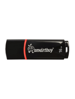 Флеш-память Smartbuy Crown, 16Gb, USB 2.0, черный, SB16GBCRW-K