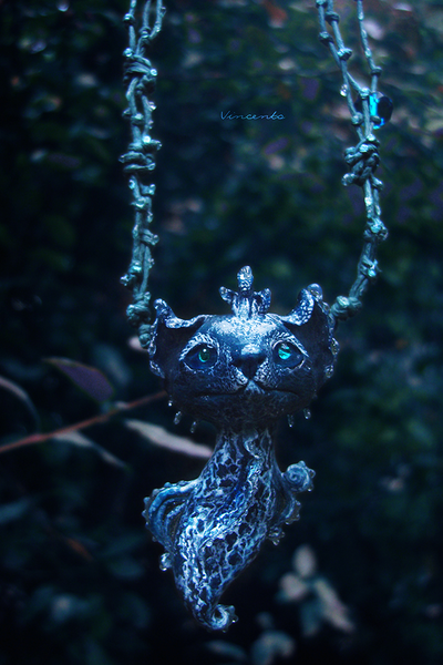 Волшебное колье "Морская Лисичка" (необычное фэнтези-украшение в морском стиле)