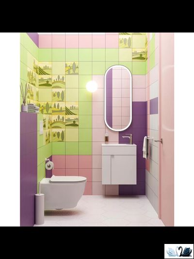 Керамическая плитка Kerama Marazzi Калейдоскоп голубой светлый 20x20 матовый