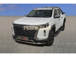 Защита передняя нижняя 76,1 мм ТСС для Changan Hunter Plus 2023-