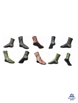 Носки неопреновые 9мм AquaDiscovery "OPEN CELL Duratex Camo" p.38/39