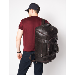 Кожаная дорожная сумка / рюкзак Napoli brown (арт. 4034-04)