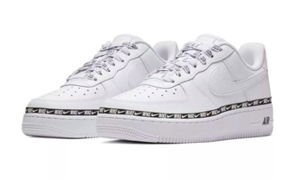 Nike Air Force 1 ’07 Se Premium Ribbon High black white белые