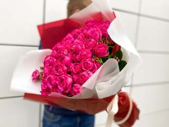 Букет из пионовидных роз “Верона” (25 шт)