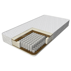 ВК116 Матрас Lite Soft (НПБ, кокосовая койра, ППУ, жаккард синтет. ,синтепон)