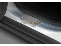 Накладки на пороги для Porsche Macan I рестайлинг 2018-