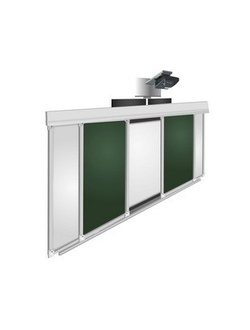 РАЗДВИЖНАЯ РЕЛЬСОВАЯ СИСТЕМА ДОСОК ДЛЯ ОБУСТРАИВАНИЯ ИНТЕРАКТИВНОЙ СИСТЕМЫ