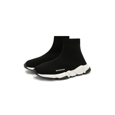Кроссовки Balenciaga Speed trainer черно-белые детские
