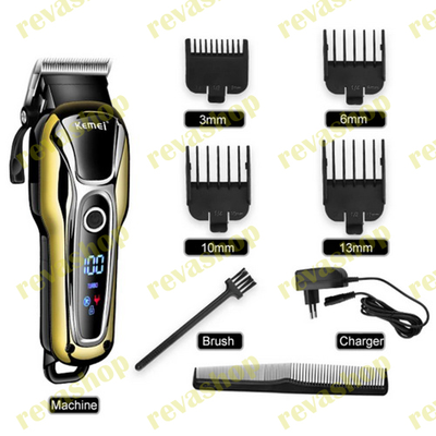 купить в интернет магазине-revashop машинка для стрижки волос #профессиональная #KEMEI KM-1990 #техн