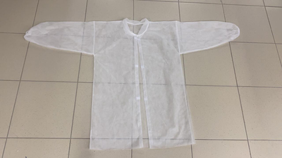 Халат защитный одноразовый с сертификатом соответствия, 10шт/уп