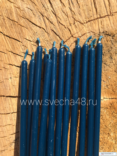 Свеча Синяя №60(1 час 20 минут горения)