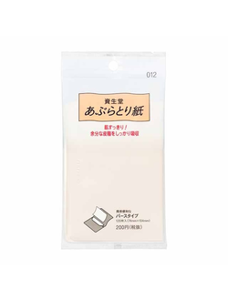Shiseido Матирующие салфетки 200шт.