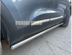 Защита штатного порога труба d53 для Chery Tiggo 4 рестайлинг (2018-2024)