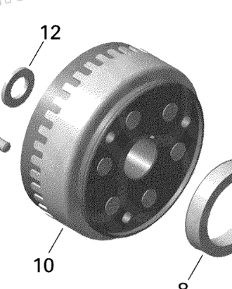 Ротор генератора Оригинал BRP 420685647 420685640/ 420685641 для BRP Can-Am (Magneto Flywheel XT)