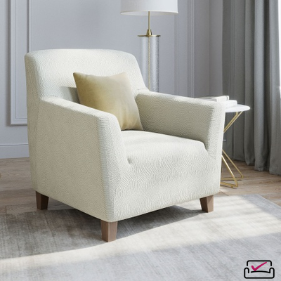 Чехол на кресло Жаккард Волна Шампань.Россия