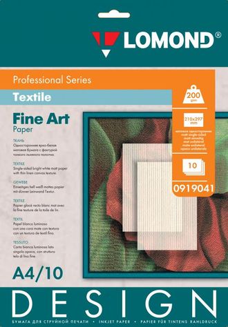 Lomond Ткань/Textile, 200 г/м2, А4, 10 листов