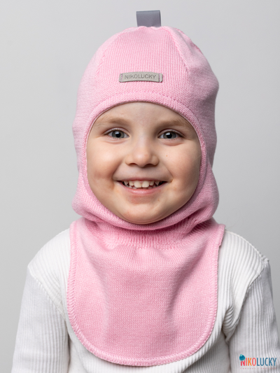 Шапка-шлем 23301-01 х/б подклад, розовый 48-50