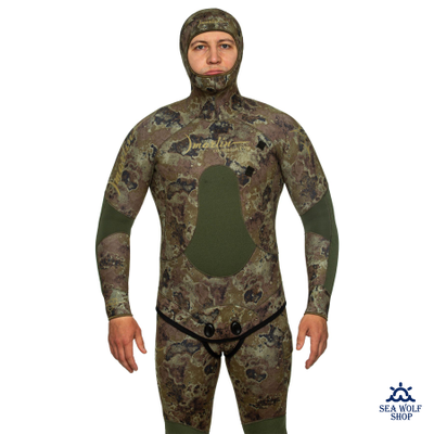 Гидрокостюм неопрен 7мм Marlin CAMOSKIN PRO green р.50
