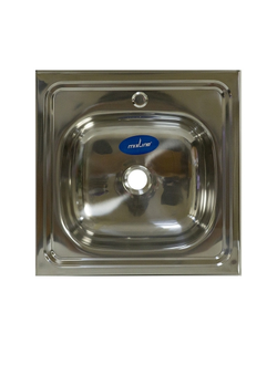 Кухонная Мойка 50х50 (0,6) вып 3 1/2 MIXLINE 16 см с сифоном