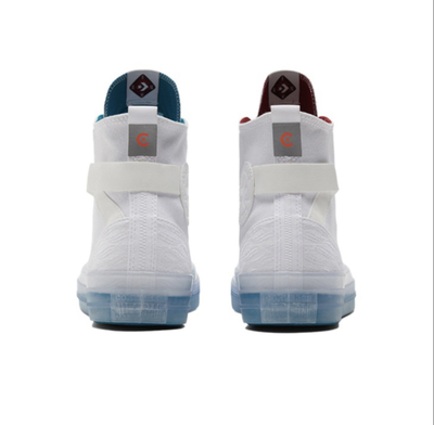 Кеды Converse All Star Cx Stretch Canvas белые с голубой подошвой 173128C фото сзади