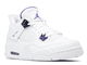 Nike Air Jordan 4 Court  Purple Metallic (Белые) Арт2 сбоку
